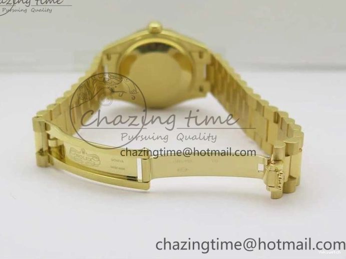 Best 31mm Malachite Bracelet EWF on Dial YG Daydate YG Edition 278288 Green ETA2688 President 0416